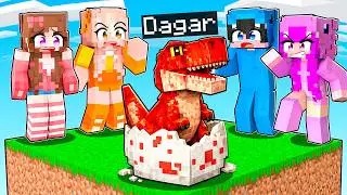 Me Hice pasar por BEBÉ T-REX en UN CHUNK en Minecraft!