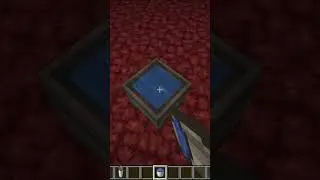 HOW TO PLACE WATER IN THE NETHER IN MINECRAFT #minecraft #shorts #gaming