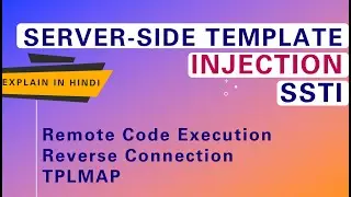 SSTI: Server Side Template Injection | Remote Code Execution | Reverse Connection | TPLMAP