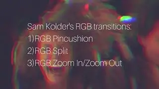 Sam kolder RGB transitions preset FREE