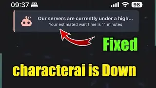 why is Fix Character Ai Our servers are currently under a high || how to fix Character Ai Is Down ?