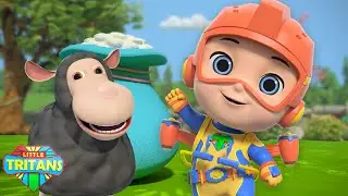 Baa Baa Preto Ovelha Desenho Animado e Poemas para Crianças - Little Tritans