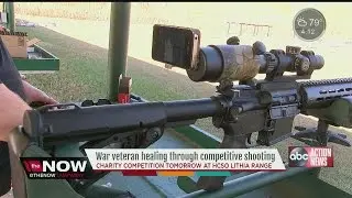 Blind war veteran healing through competitive shooting