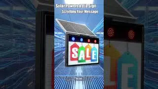 Solar Powered LED Sign Scrolling Your Messages