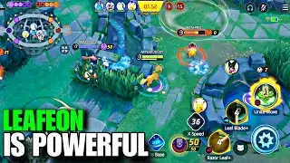 RAZOR LEAF POWER I POKEMON UNITE GAMEPLAY WITH LEAFEON
