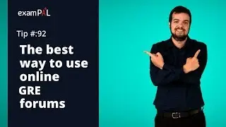 GRE tip #92: The best way to use online GRE forums