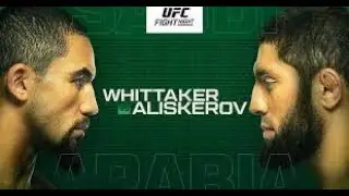 UFC Saudi Arabia Whittaker vs Aliskerov Prediction