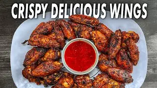 The Perfect Game Day Wings With A Sweet & Spicy Dipping Sauce