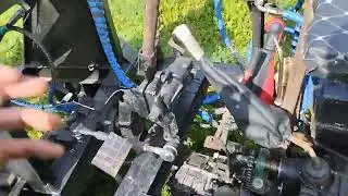 Самодельный минипогрузчик. Испытание ручника