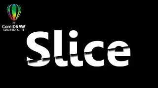 Sliced Text Effect in CorelDraw | CorelDraw Cut Text | CorelDraw Tutorial