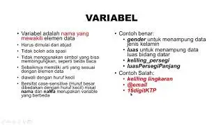 Algoritma Pemrograman - PERTEMUAN 3 - Variabel, Tipe Data, Operator, dan Input Output