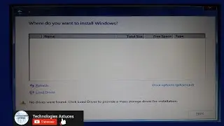Disque dur non détecté PC i7 11em Génération