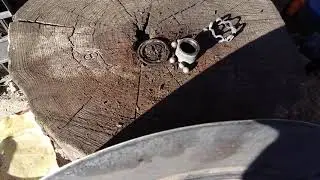 How to knock out a bearing race when it has fallen apart
