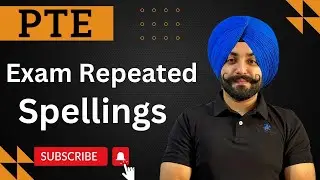 PTE real Exam most repeated spellings, listening most repeated spellings ( Gurwinder Sir )