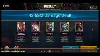 2 KEY UNM CLAN BOSS FORCE AFFINITY 43.62M DMG