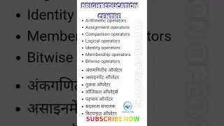 Python Operator #python  #operator #pythonoperators