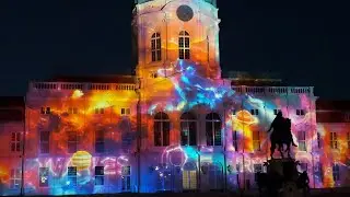 Фестиваль света в Берлине. Festival of Lights. С девизом «Celebrating Freedom» Дворец Шарлоттенбург.