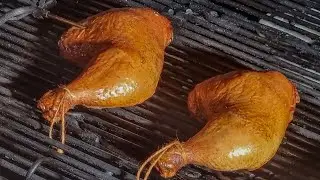 Куриные окорочка горячего копчения на гриле