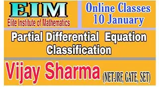 Partial Differential Equation|| Classification of PDE|| VIJAY SHARMA #samvidavarg1