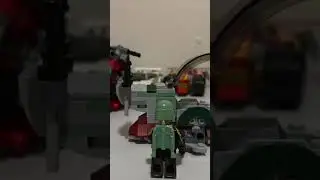Boba Fetts mini Slave One animation #lego #starwars #mandalorian