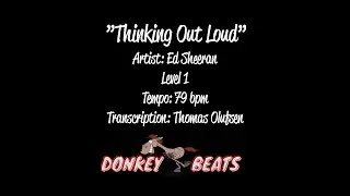 Thinking Out Loud - Ed Sheeran - Drum Score / Drum Sheet Music