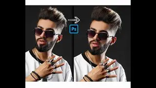 how to make hair flow & long  with liquify tool in photoshop!