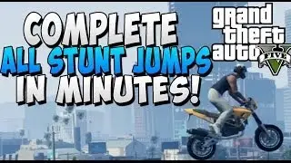 GTA Online: How To Complete ALL Stunt Jumps In Minutes TUTORIAL EASY Method For Lime Green!