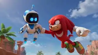 action Astro Bot vs sonic animation