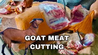 35 KG GOAT MEAT CUTTING IN NEPAL / GOAT MEAT CUTTING / KHASI KO MASU CUTTING / Its Me Lb