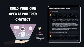 Build Your Own AI Chatbot in Minutes! Python + Streamlit + OpenAI API Tutorial 💡