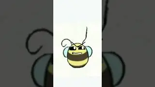пчела и Рука #bee #hand @raredoodle