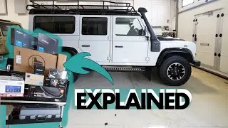 Land Rover Defender 110 FULL SOUND SYSTEM EXPLANATION - Carplay Double Din sound demo