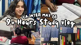 CA INTER May 26 PRODUCTIVE Study Vlog💪 | Daily Routine & Preparation🔥
