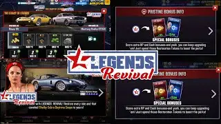 CSR 2 | Legends Revival Update | New Pristine Feature Events - Dyno -Test Runs