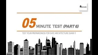 GATE ARCHITECTURE MOCK TEST 06