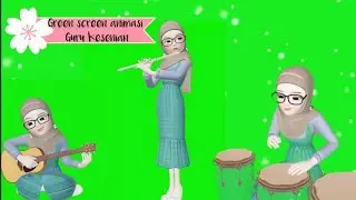 Green Screen Animasi Guru Kesenian