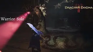 [Dragon's Dogma 2] Medusa battle | Warrior solo w/Pawn buffs