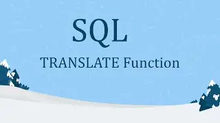 SQL: TRANSLATE Function