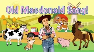 Old Macdonald Had a Farm | Nursery Rhymes Fun with Little Abi!