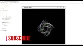 square spiral circle  with python
