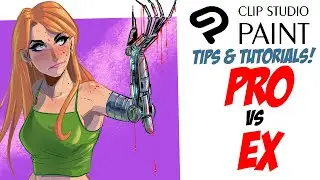 What's the difference between CLIP STUDIO PAINT PRO and EX?