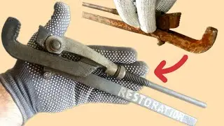 Adjustable pipe wrench restoration. #restoration #tools