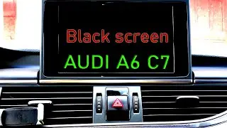 Audi A6 C7 Black screen quick fix #audi #ampgarage