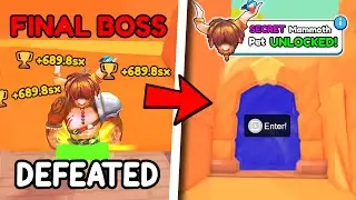 I Defeated The *FINAL BOSS* In DINO WORLD.. And this HAPPENED! Arm Wrestle Simulator