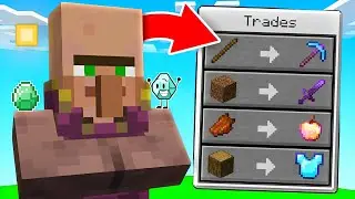 MINECRAFT BUT VILLAGERS TRADE OP ITEMS 🤯