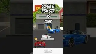 Supra & R34 GTR VS Civic