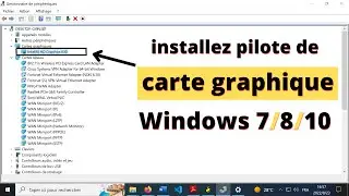 telecharger et installer pilote de carte graphique | driver VGA