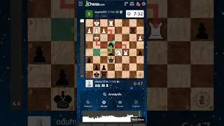 BRILLIANT FORK!!! #magnuscarlsen #blitz #brilliant #chess #chessgame #checkmate #blunder #chesscom