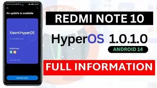 Redmi Note 10 HyperOS 1.0 [ Android 14 ] | Live Wallpaper | Release Date | 10+ Features | New Update