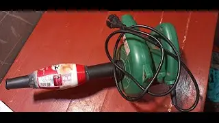 Easily make a vacuum cleaner from an electric blower in your home